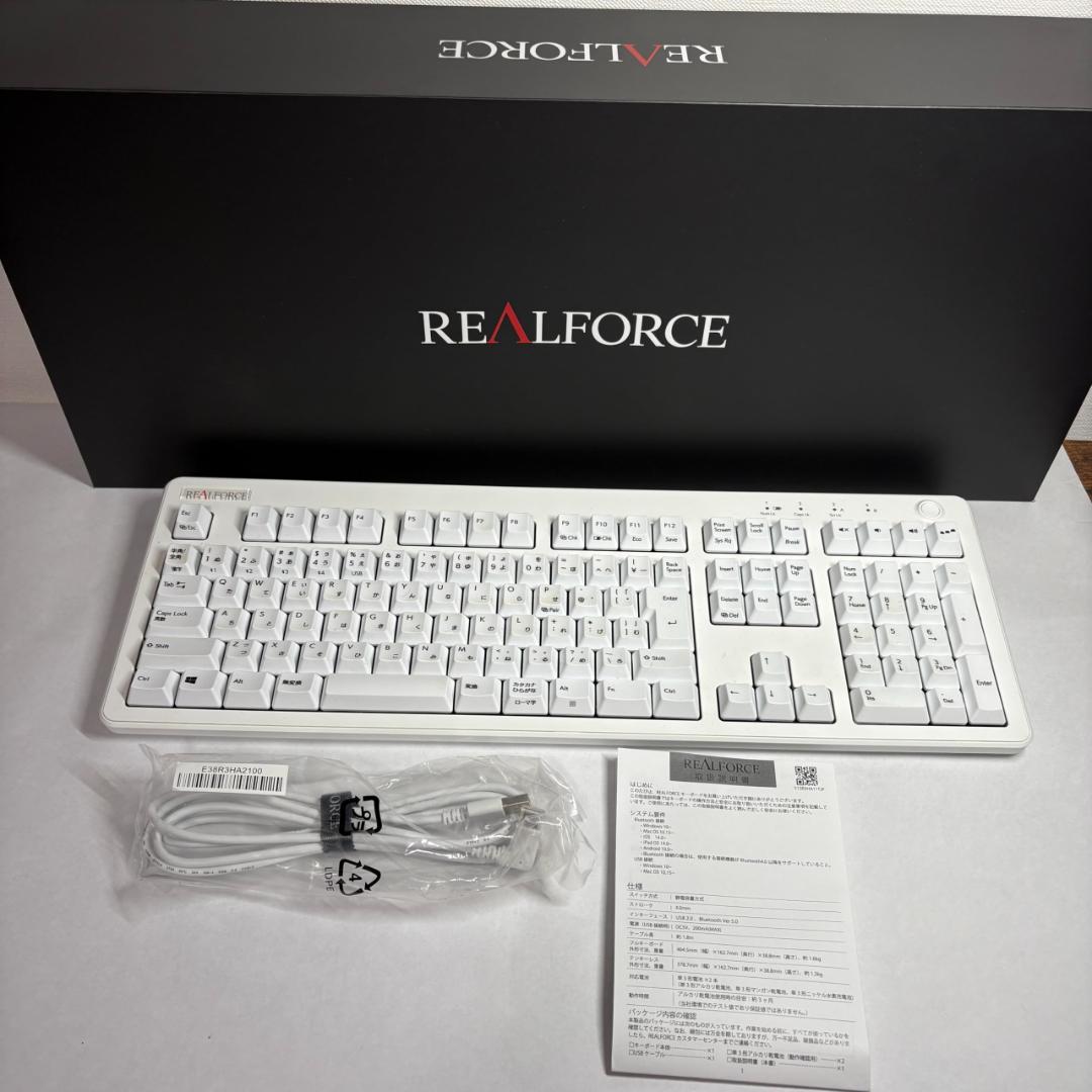 S*4様 REALFORCE R3 キーボード 日本語配列 ホワイト R3HA2