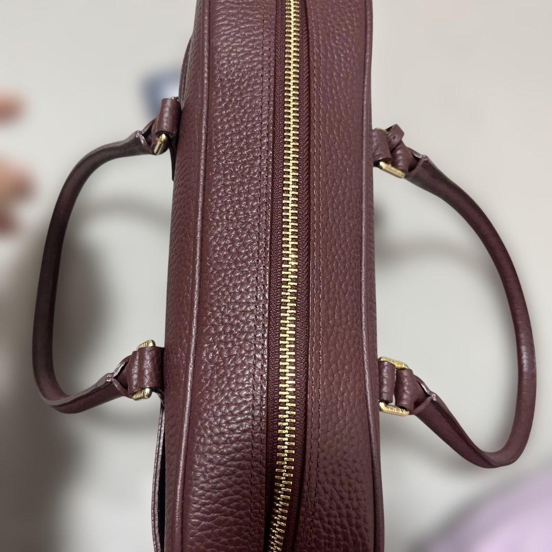 ADMJハンドバッグ 日本製　牛革