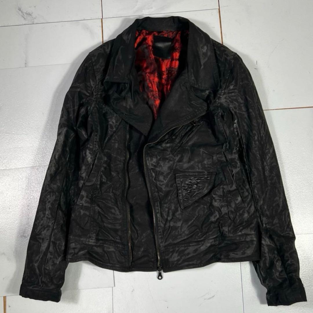 00s MIDAS ミダス コーティング ライダースジャケット M y2k