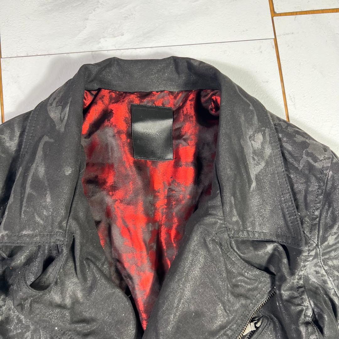 00s MIDAS ミダス コーティング ライダースジャケット M y2k