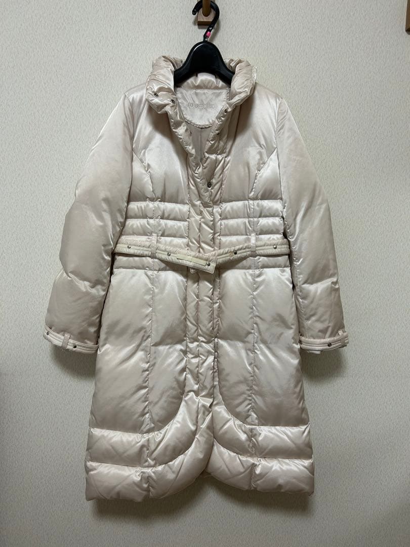 トゥービーシック ホワイトベージュ 上品高級3ウェイダウンコート 40 M