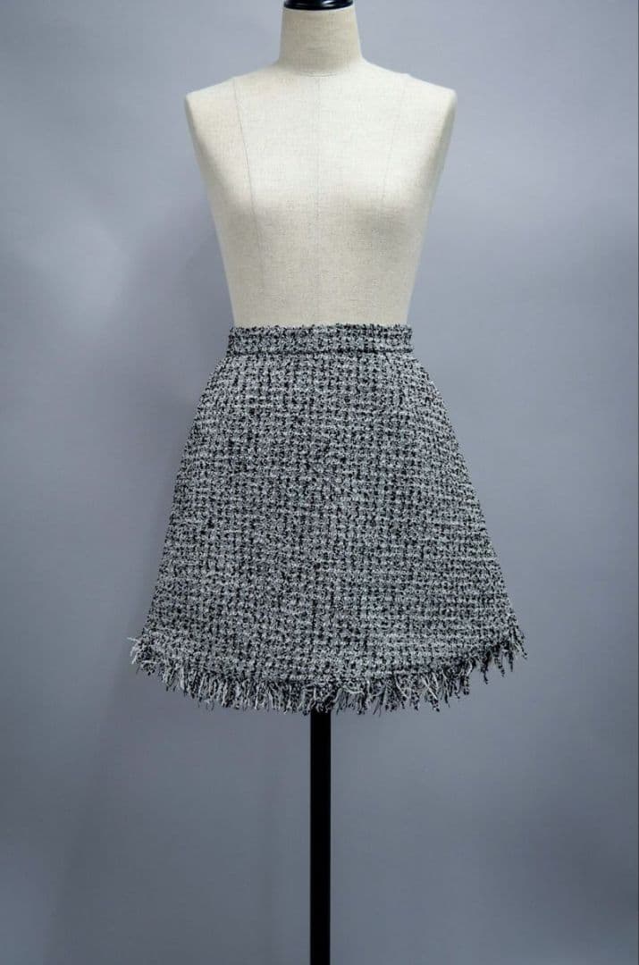 sheller シェリエ　Richツイードフリンジトップスキュロット