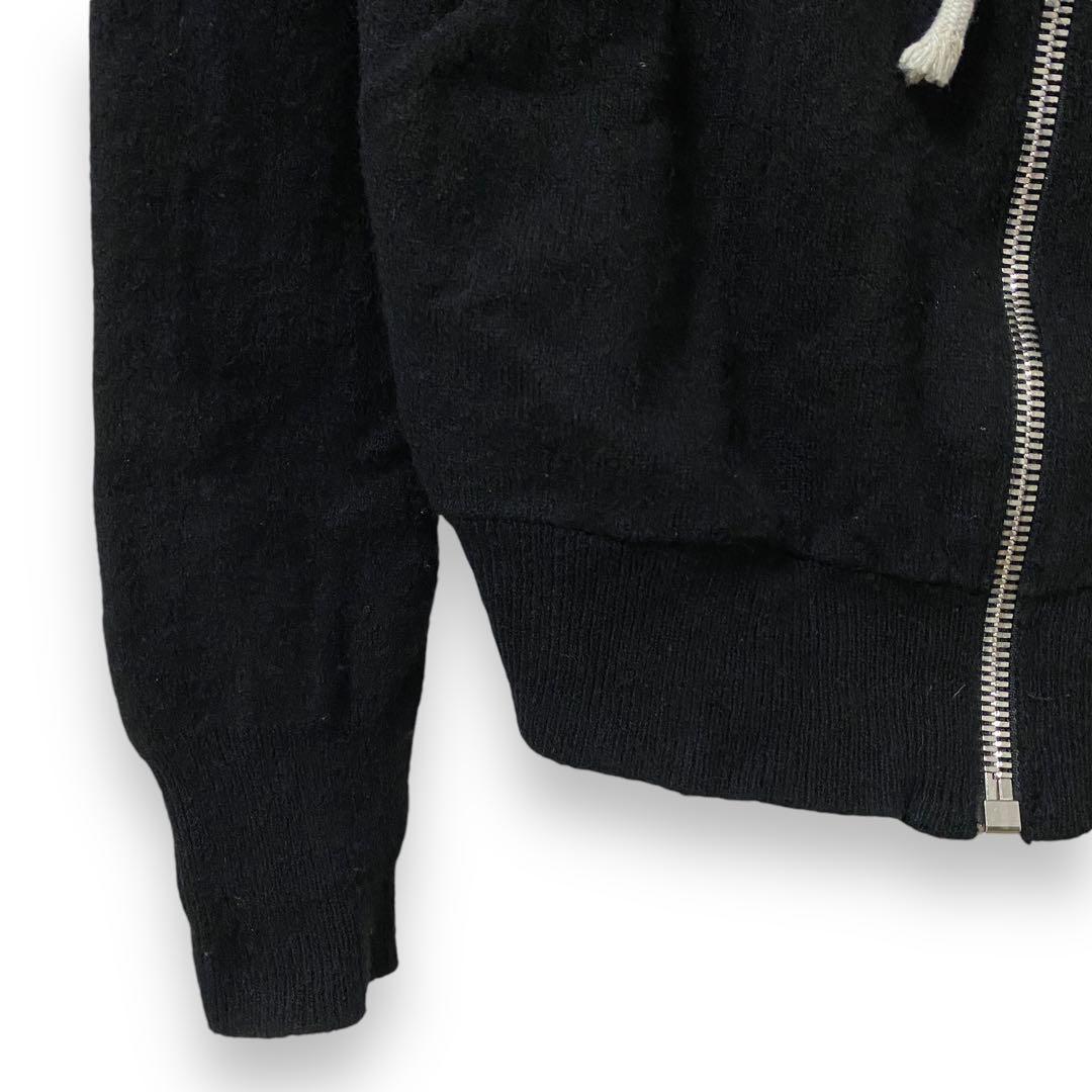 専用 Rick Owens cashmere knit zip hoodie