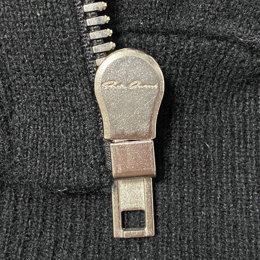 専用 Rick Owens cashmere knit zip hoodie