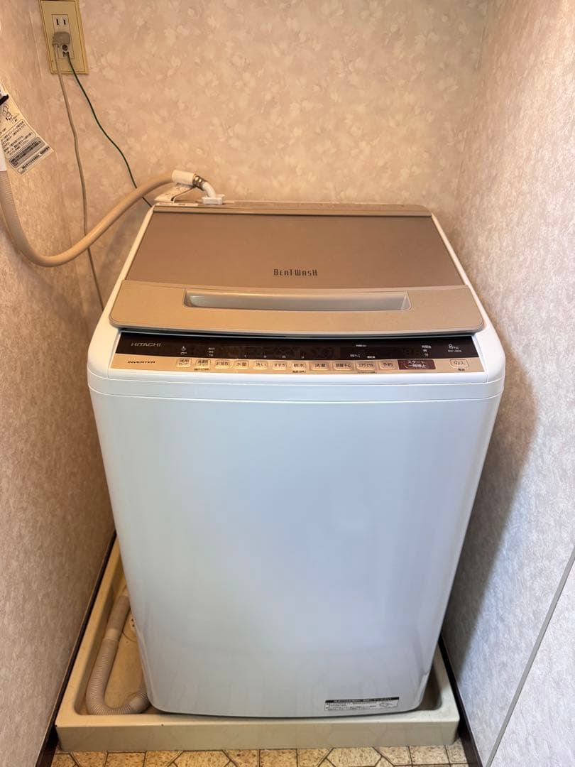 【12月下旬以降発送】日立 ビートウォッシュ 8kg BW-V80E N