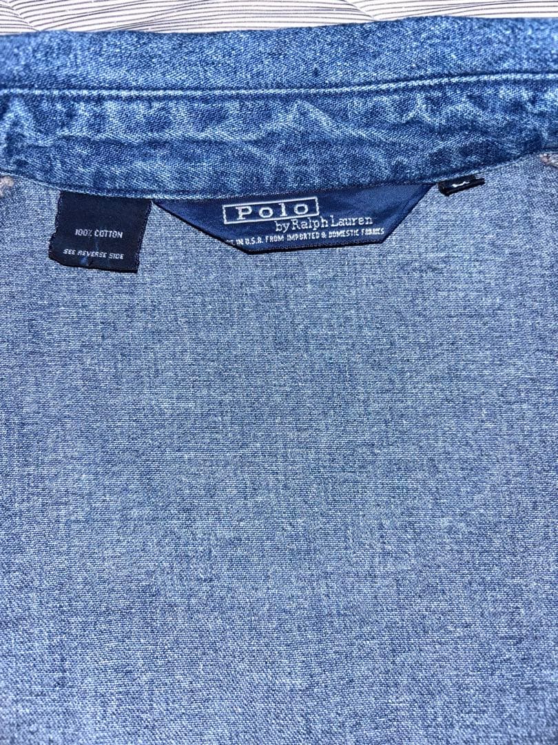 ポロ ラルフローレン 80s USA製　デニム ジャケット　ポニーなし