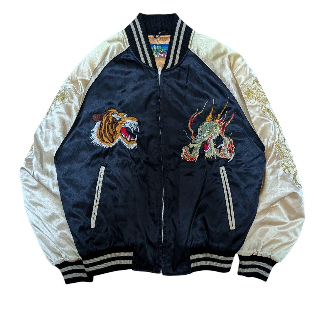 hosihime スカジャン 虎 龍 ドラゴン キルティング 星姫 刺繍