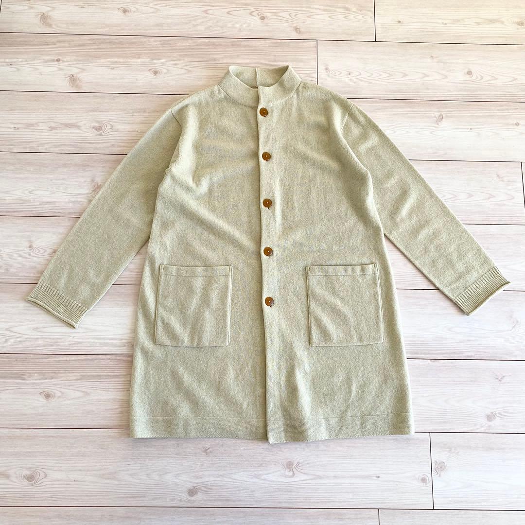 美品 よそおい掲載 2024秋冬 パラスパレス ラムウール ロングカーディガン