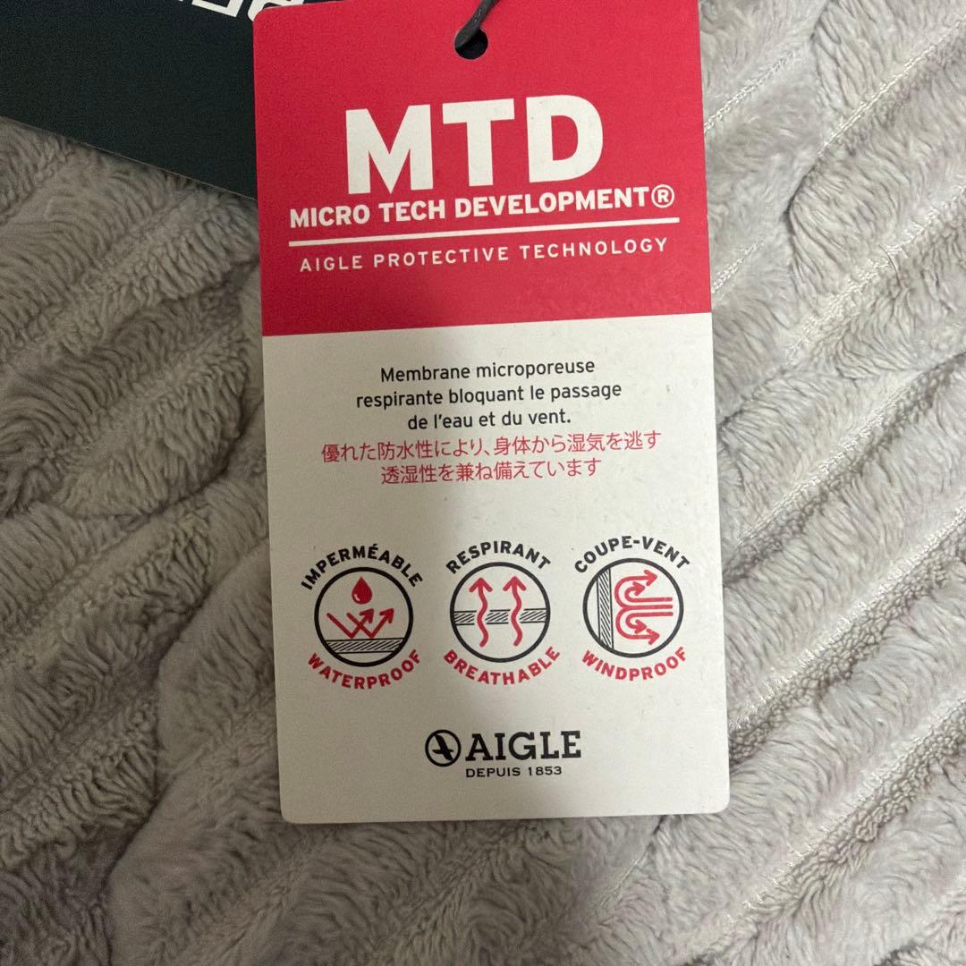 AIGLE ファー付きネイビー ダウンジャケット36size