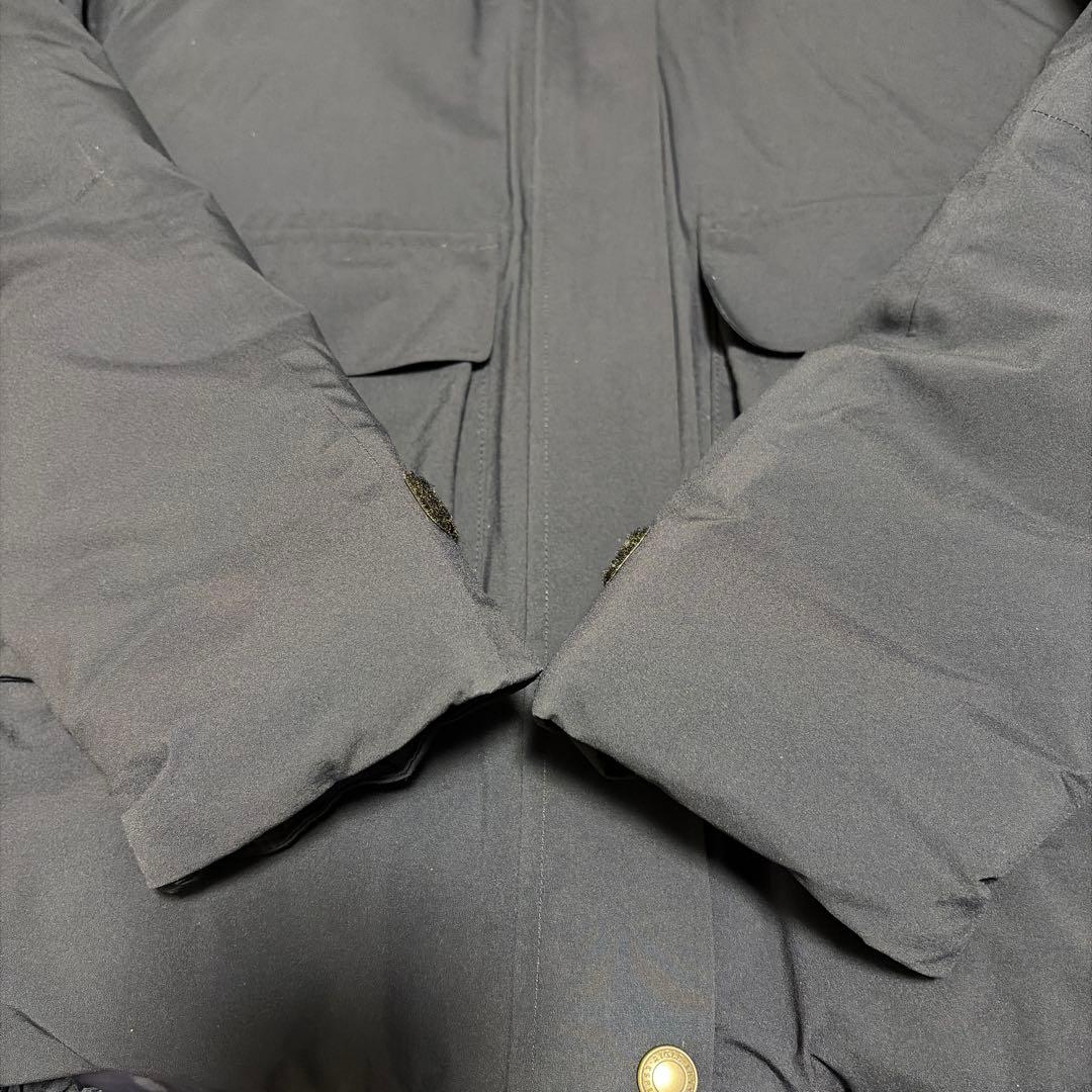 AIGLE ファー付きネイビー ダウンジャケット36size