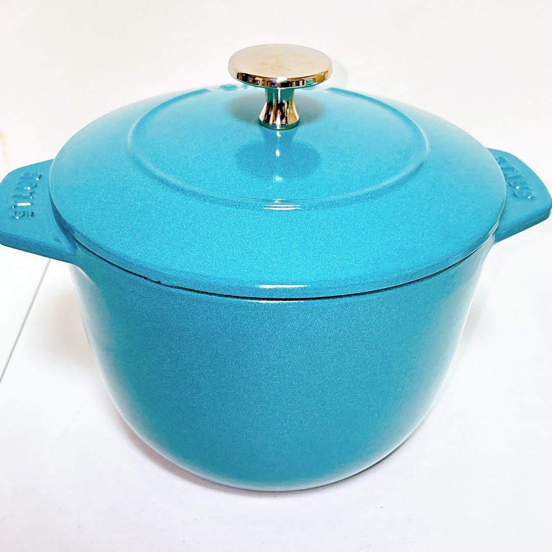 【美品】staub ラ・ココット de GOHAN M ミント