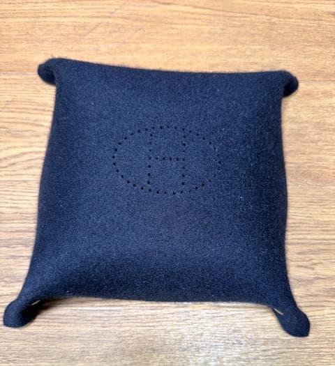 エルメス ヴィドポッシュ 小物入れ フェルト ブラック