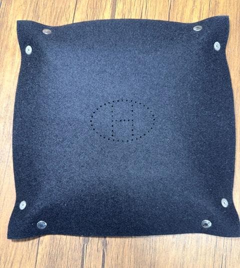 エルメス ヴィドポッシュ 小物入れ フェルト ブラック