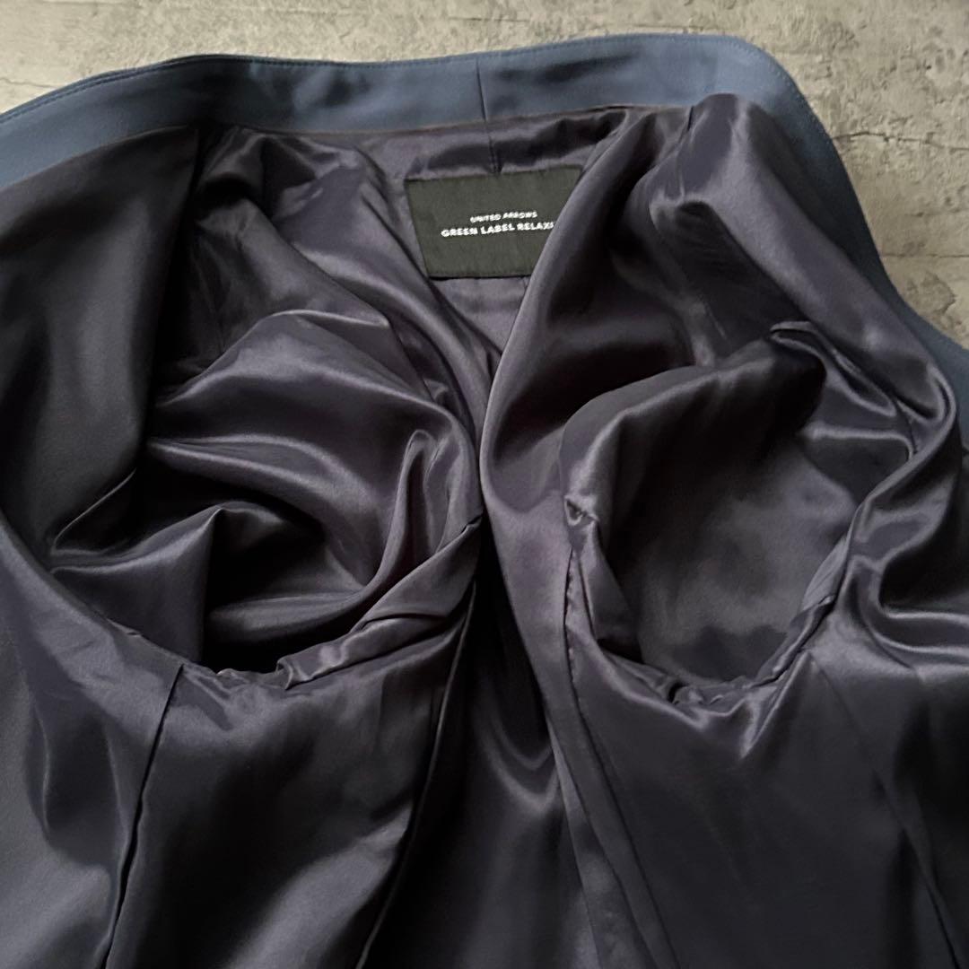 green label relaxing ノーカラー スーツ パンツセットアップ