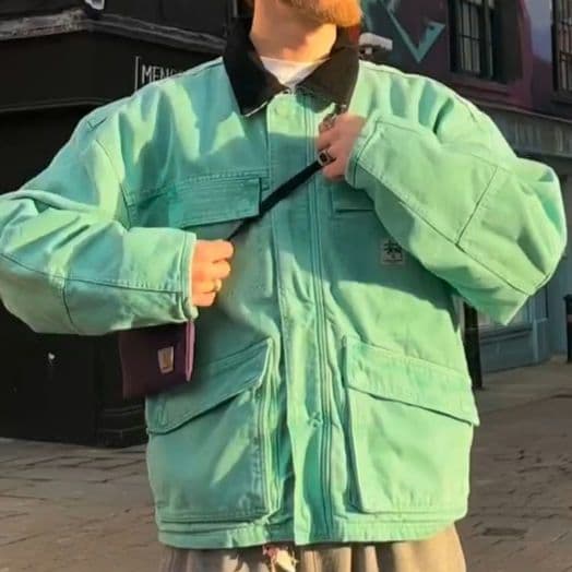 STUSSY WASHED CANVAS SHOP JACKET Mサイズ