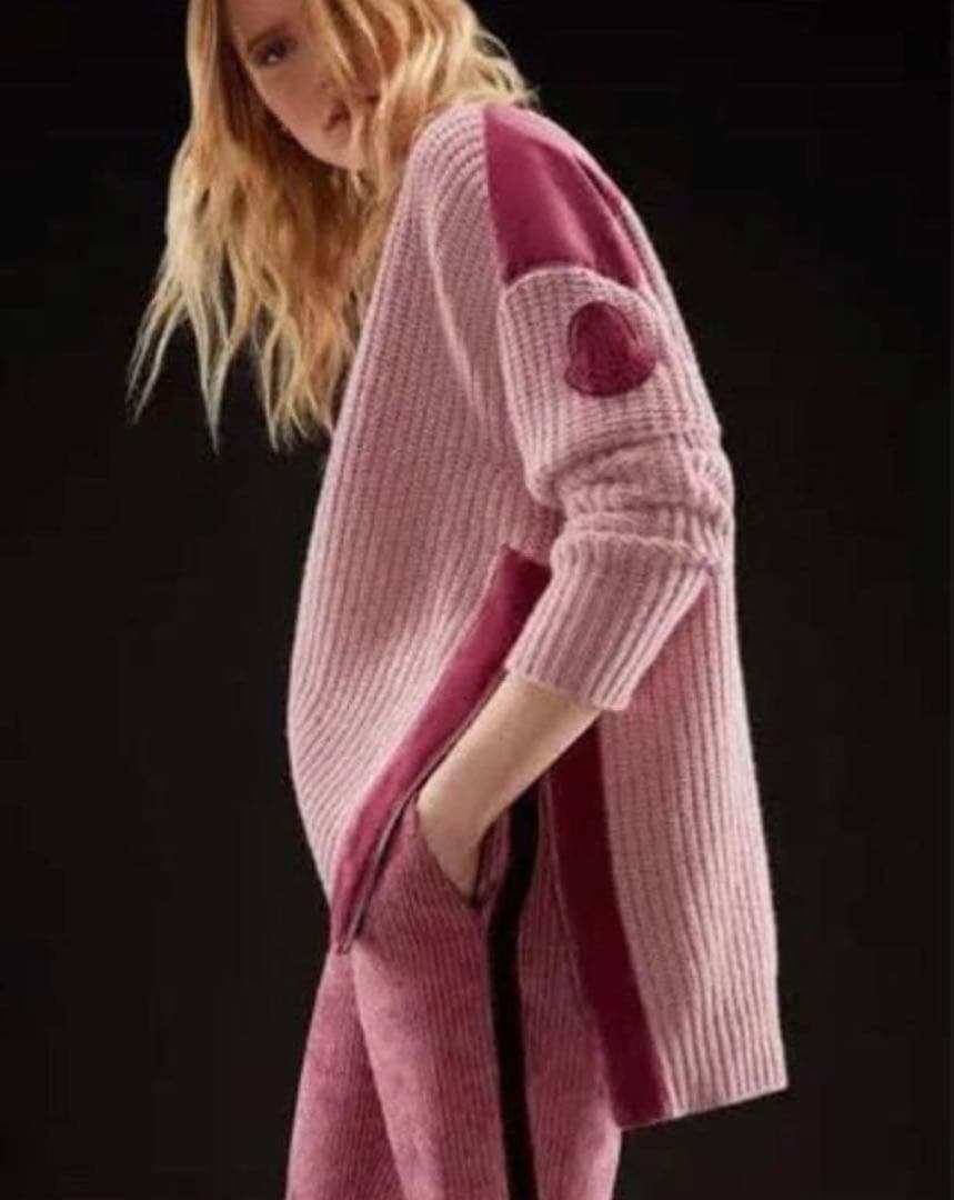 MONCLER ピンク ニット セーター 長袖