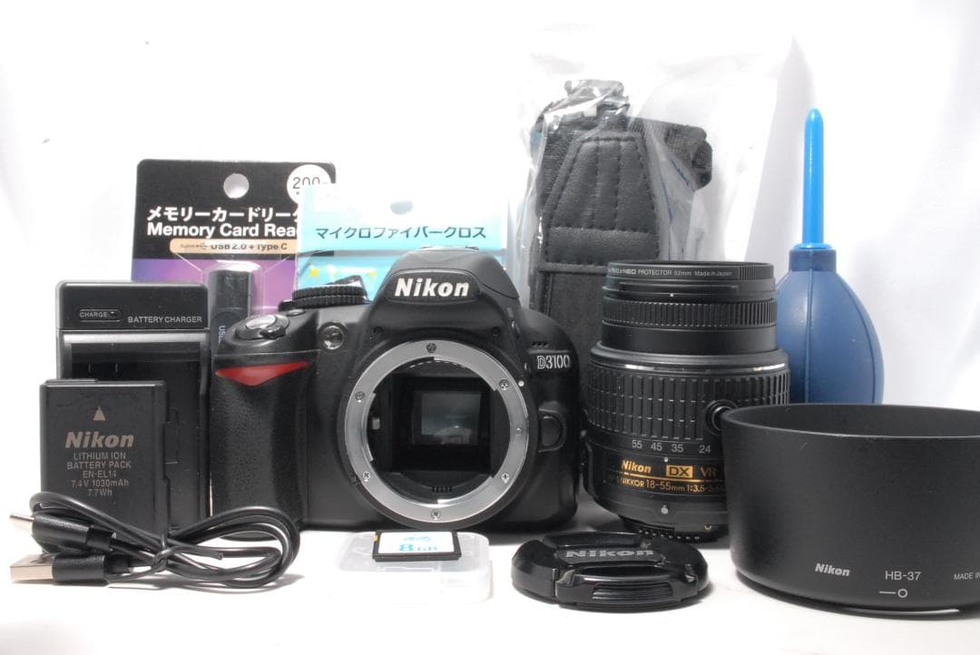 【ショット数6535枚】Nikon D3100　スマホ転送　液晶きばみあり