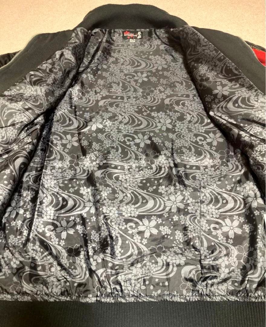 抜刀娘 キルティング スカジャン ジャンバー ブルゾン 着物 セクシー タトゥー