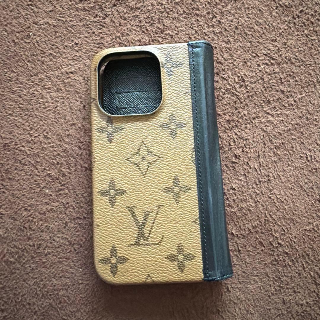 iPhone15プロLouis Vuitton モノグラム 手帳型ケース