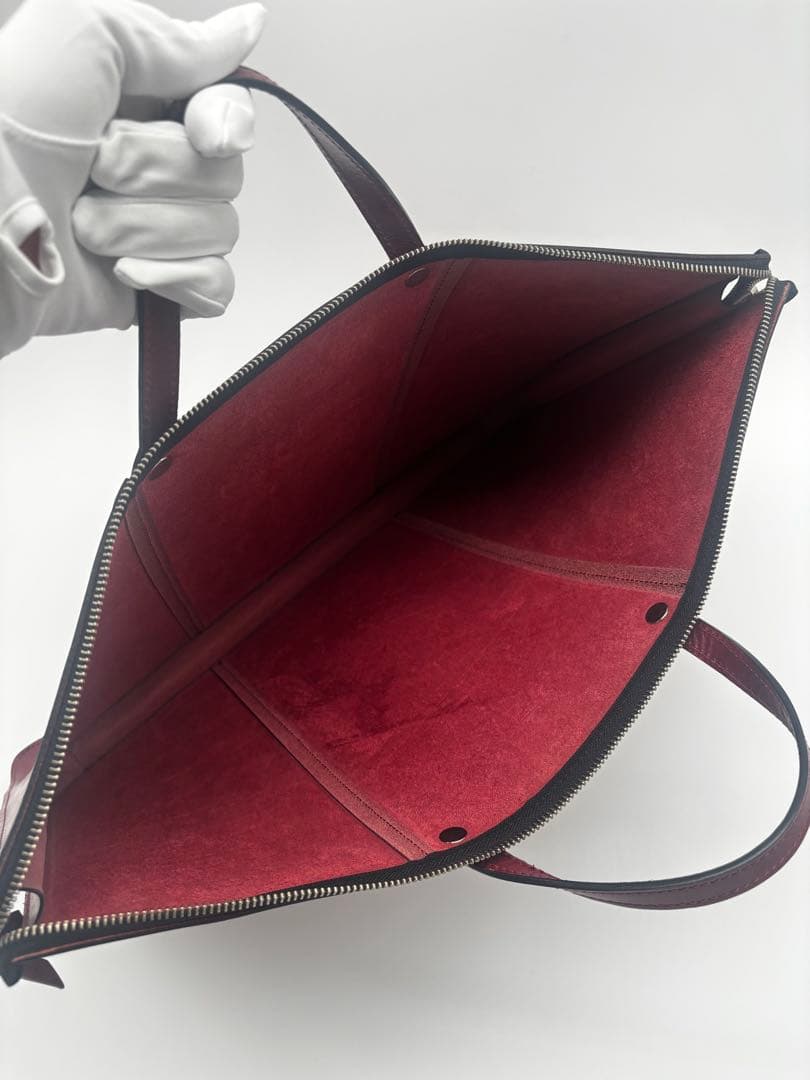 【値下中】美品✨Foglia ヌメ革A3ビジネスバッグ　定価55000円