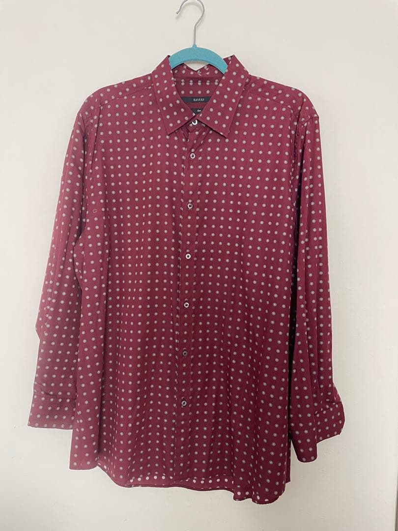 GUCCI グッチ　未使用品　メンズ　長袖シャツ　ドレスシャツ　シルク混