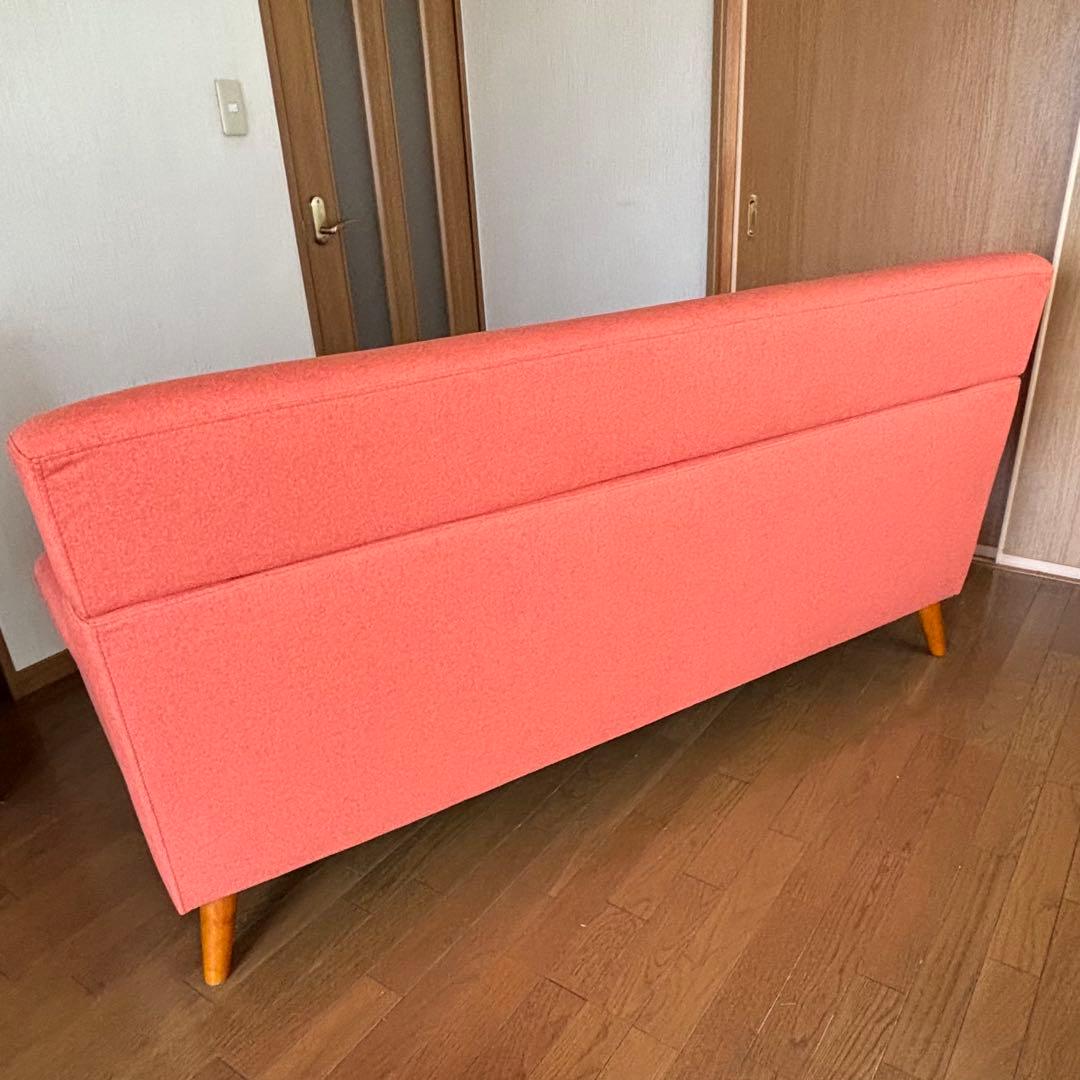 ロイス　3人掛けソファ　オレンジ