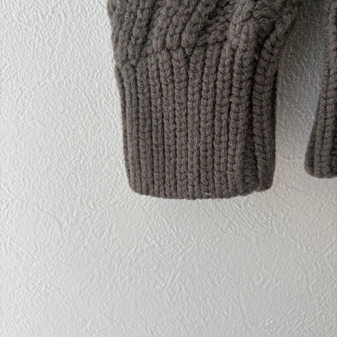 限定SALE 美品✨BATONER バトナー　ウール　ケーブルニット　ハイネック