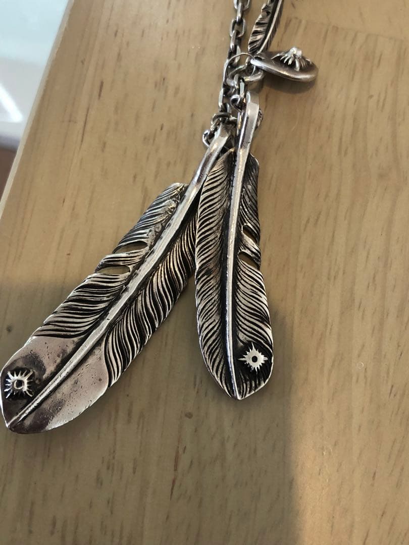 アリゾナフリーダム　フェザー　ネックレス　チェーン全長54cm