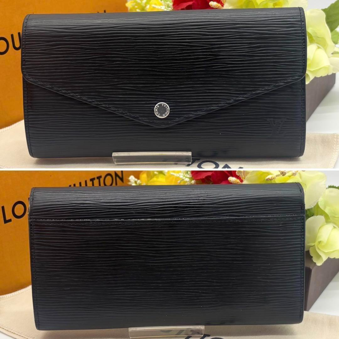 ✨極美品✨ルイヴィトン エピ ノワール ポルトフォイユ サラ 長財布