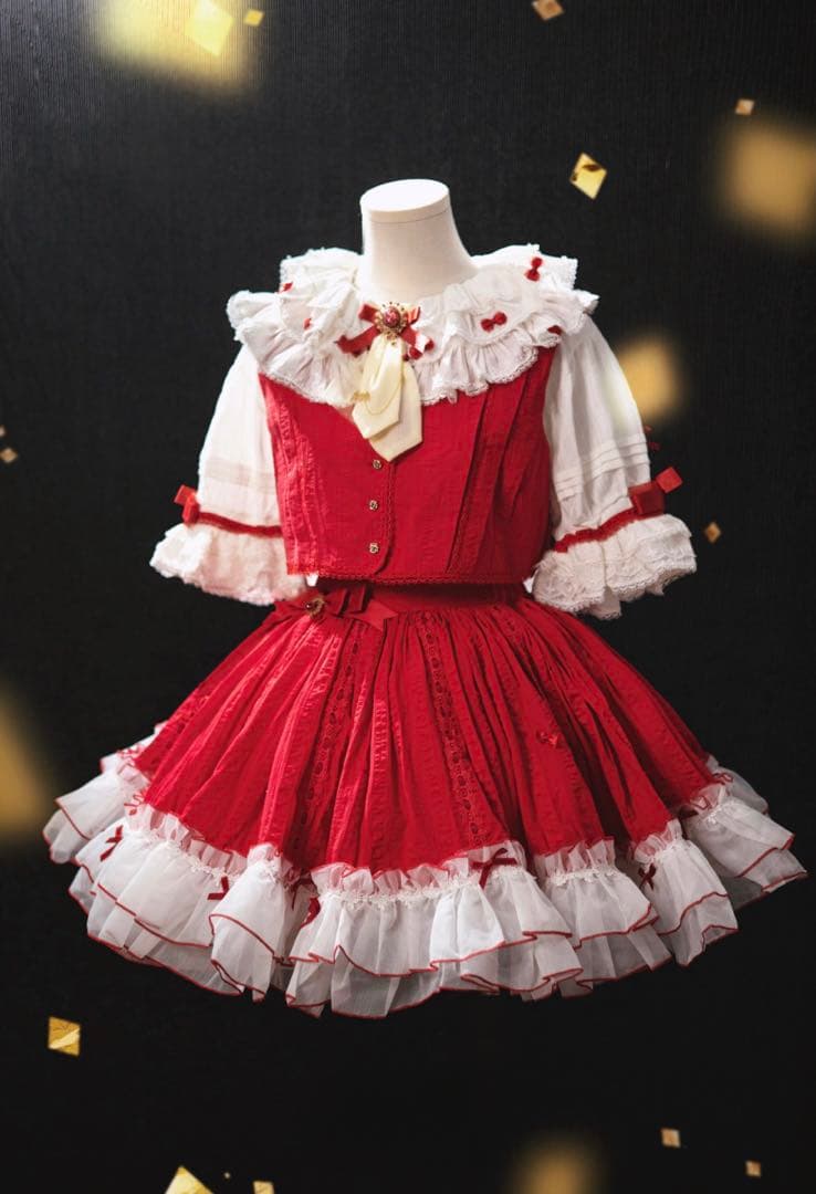 東方Project フランドール・スカート コスプレ衣装 森森仙 羽付き