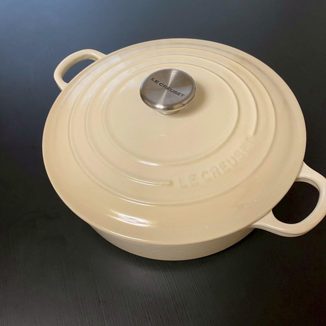 未使用 ル・クルーゼ シグニチャー ココット ジャポネーズ 24cm デューン