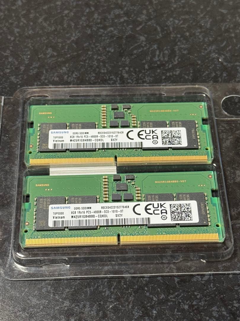 DDR5-4800 16GB SAMSUNG メモリー 8GBx2枚