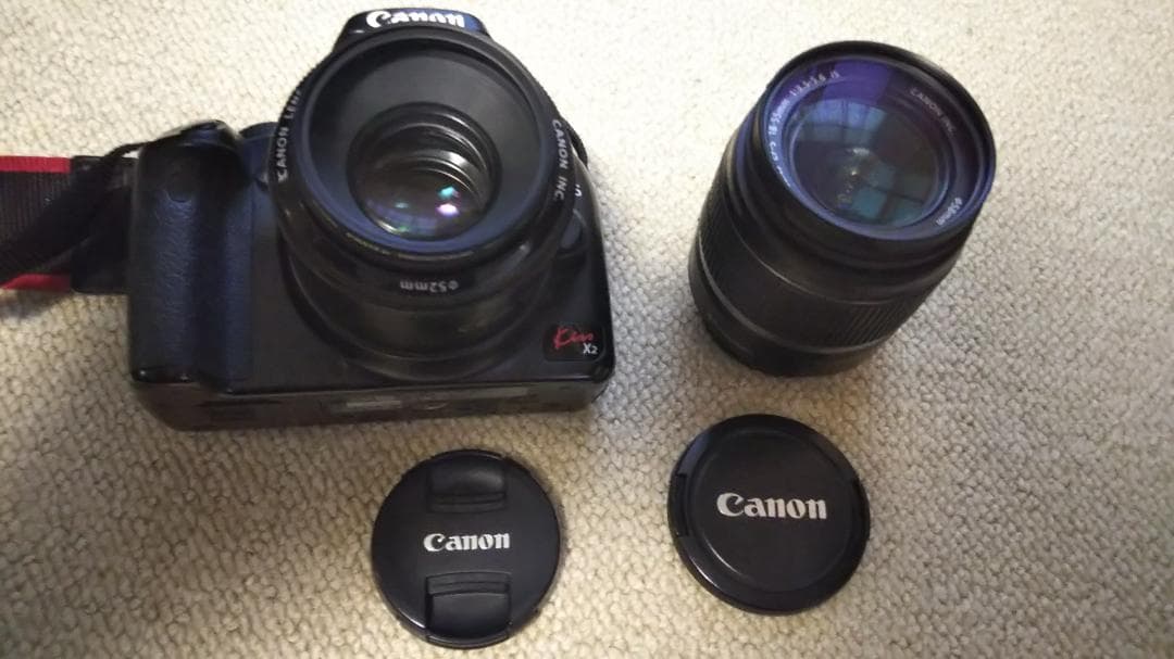 Canon EOS kiss X2 ダブルレンズ
