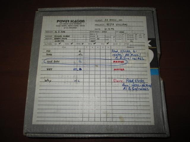 その他 ampex 456 vesta williams master reel!!