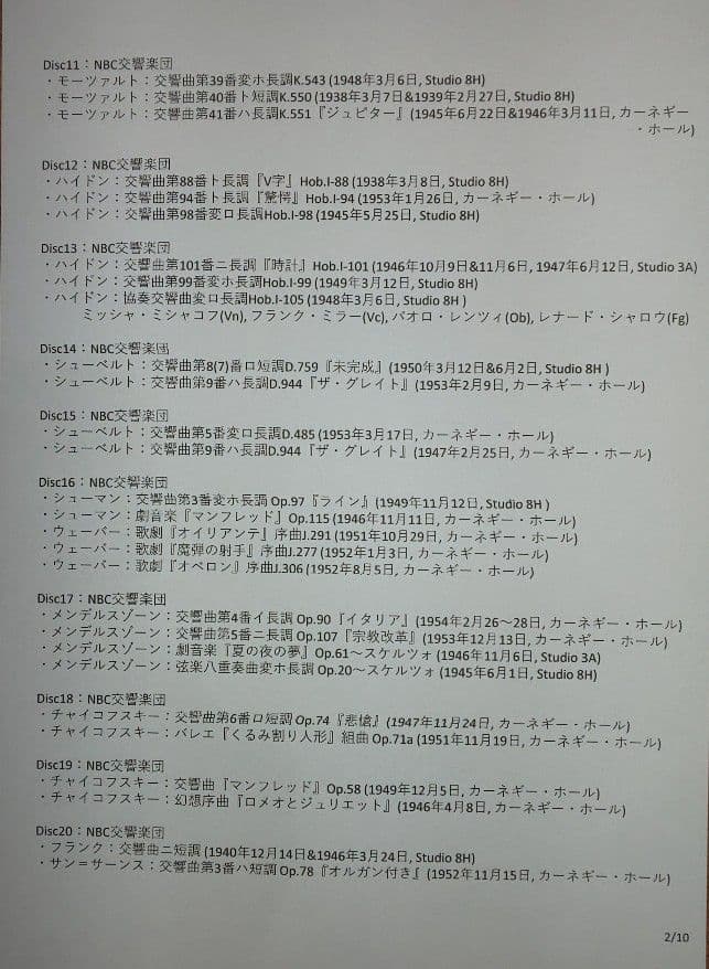 トスカニーニ／コンプリートＲＣＡコレクション（８４ＣＤ＋１ＤＶＤ、未開封）