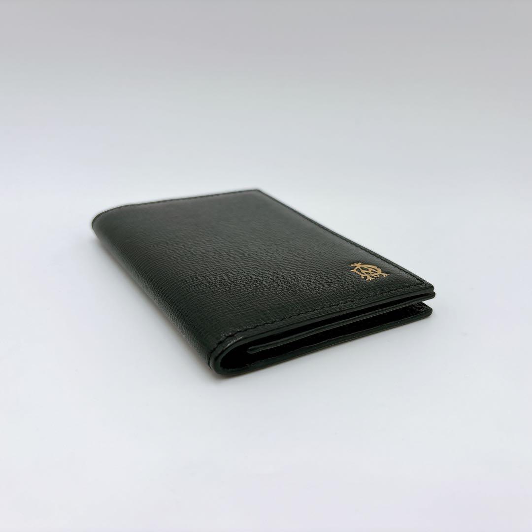 極美品 ＊ dunhill ダンヒル レザー 名刺入れ カードケース ブラック