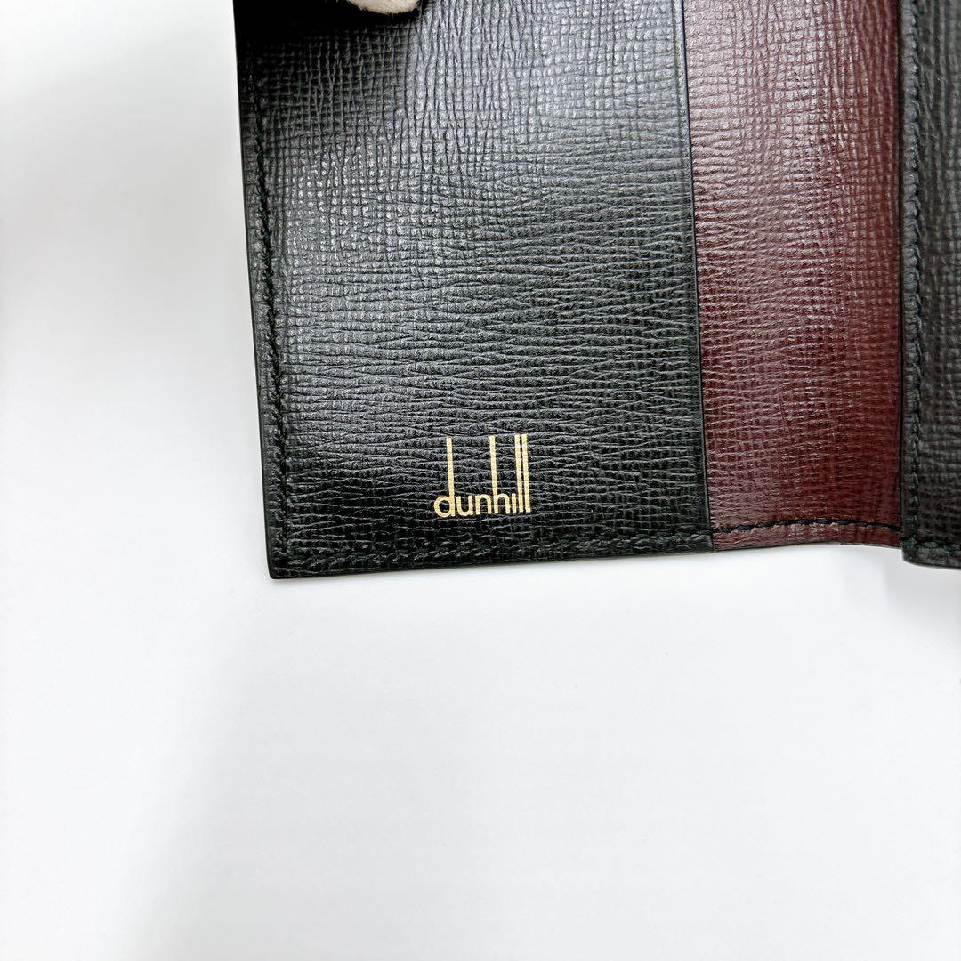 極美品 ＊ dunhill ダンヒル レザー 名刺入れ カードケース ブラック