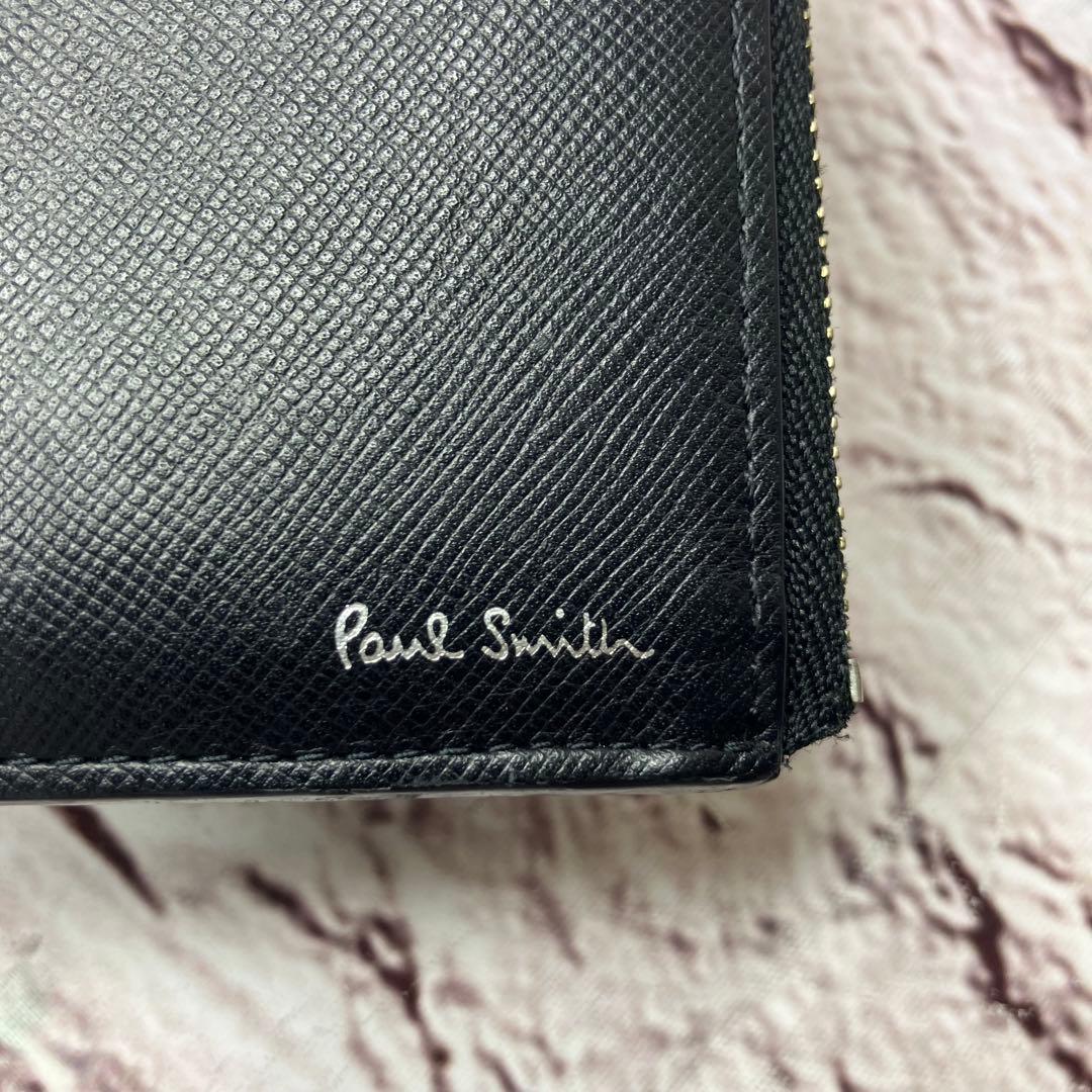 美品 ポールスミス ブライトストライププラー マルチストライプ ケース