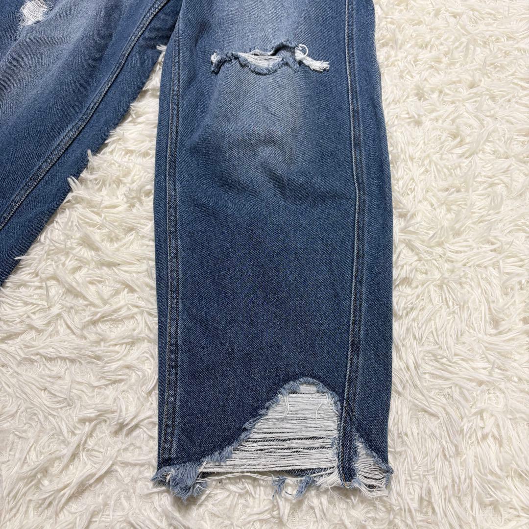 アメリヴィンテージ HEM FRINGE EGG DENIM