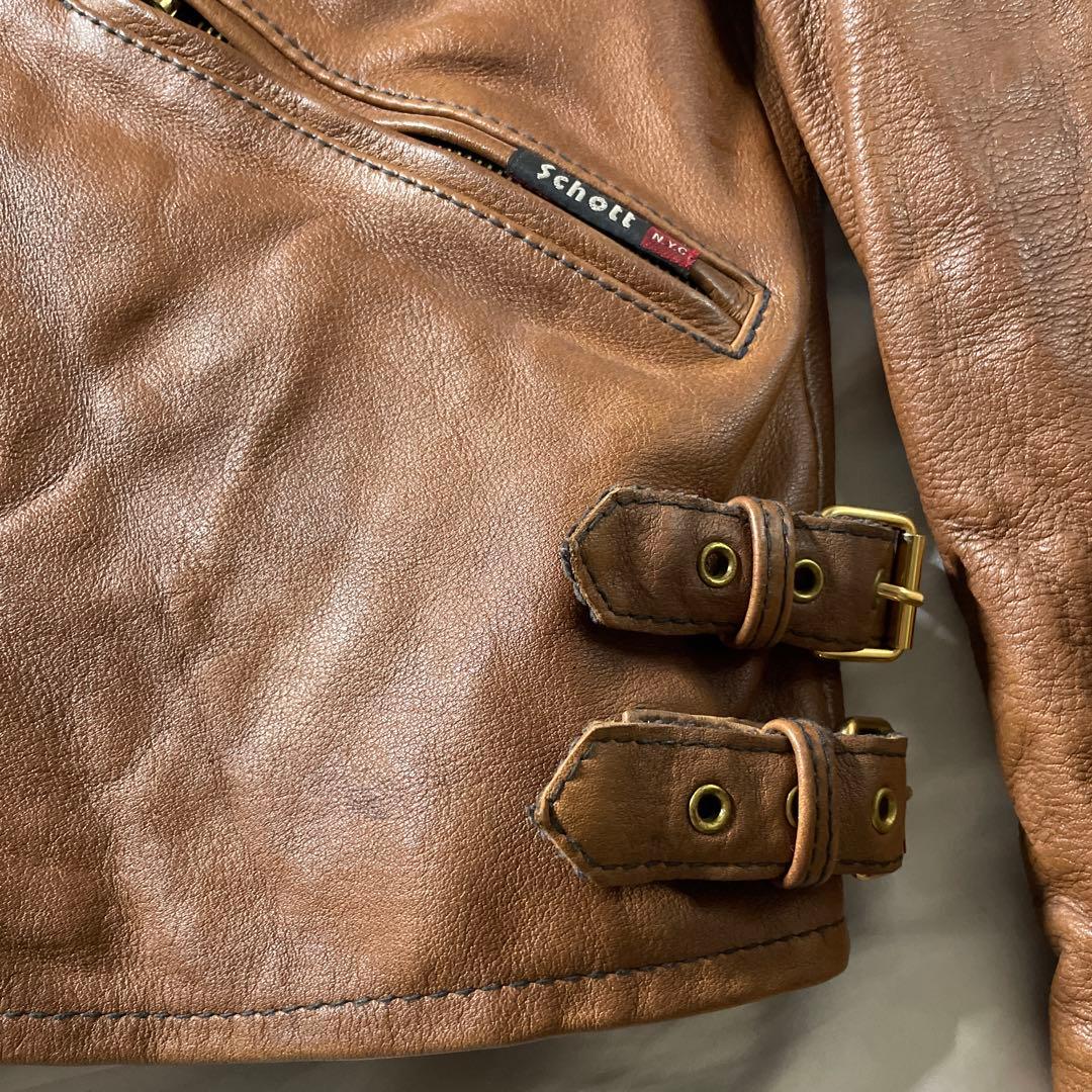 SCHOTT ショット　クラシックレーサー　ダブルライダース　キルティング　S