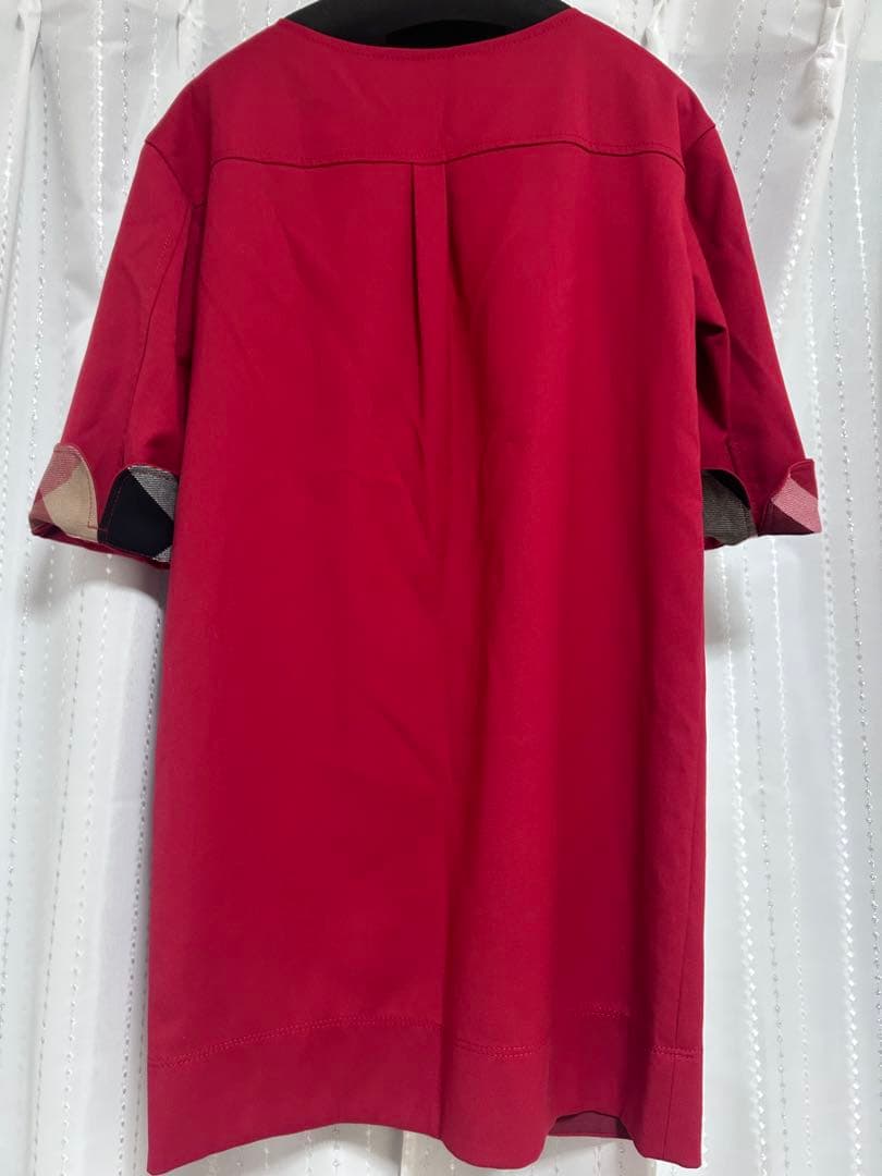 【新品未使用】ブルーレーベル クレストブリッジ ワンピース 赤 M バーバリー