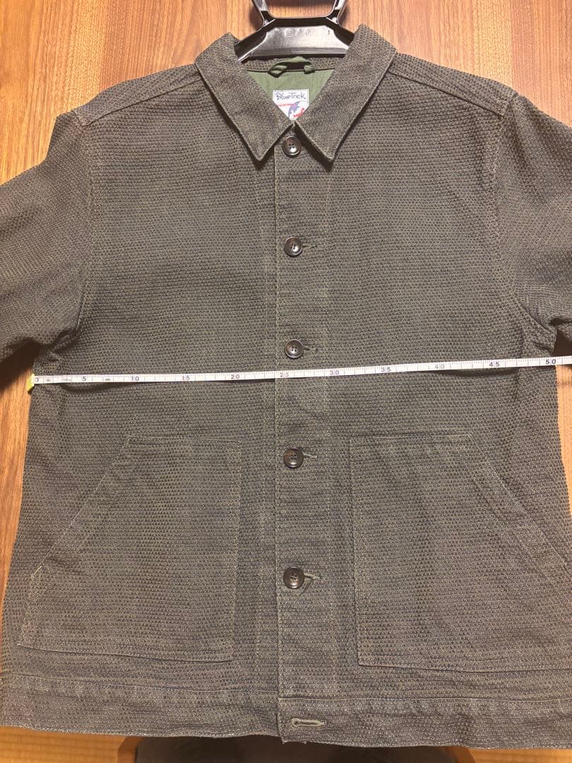 【値下げ】希少 カーキーのBlue Trick刺子ジャケット