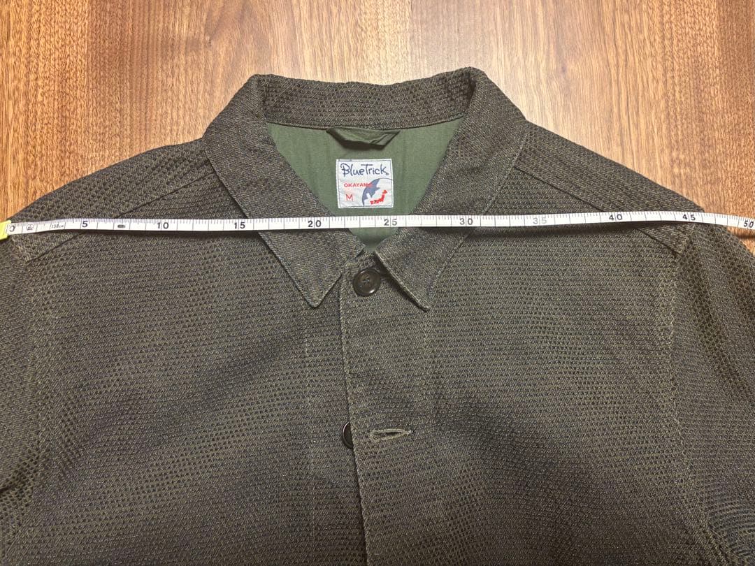 【値下げ】希少 カーキーのBlue Trick刺子ジャケット