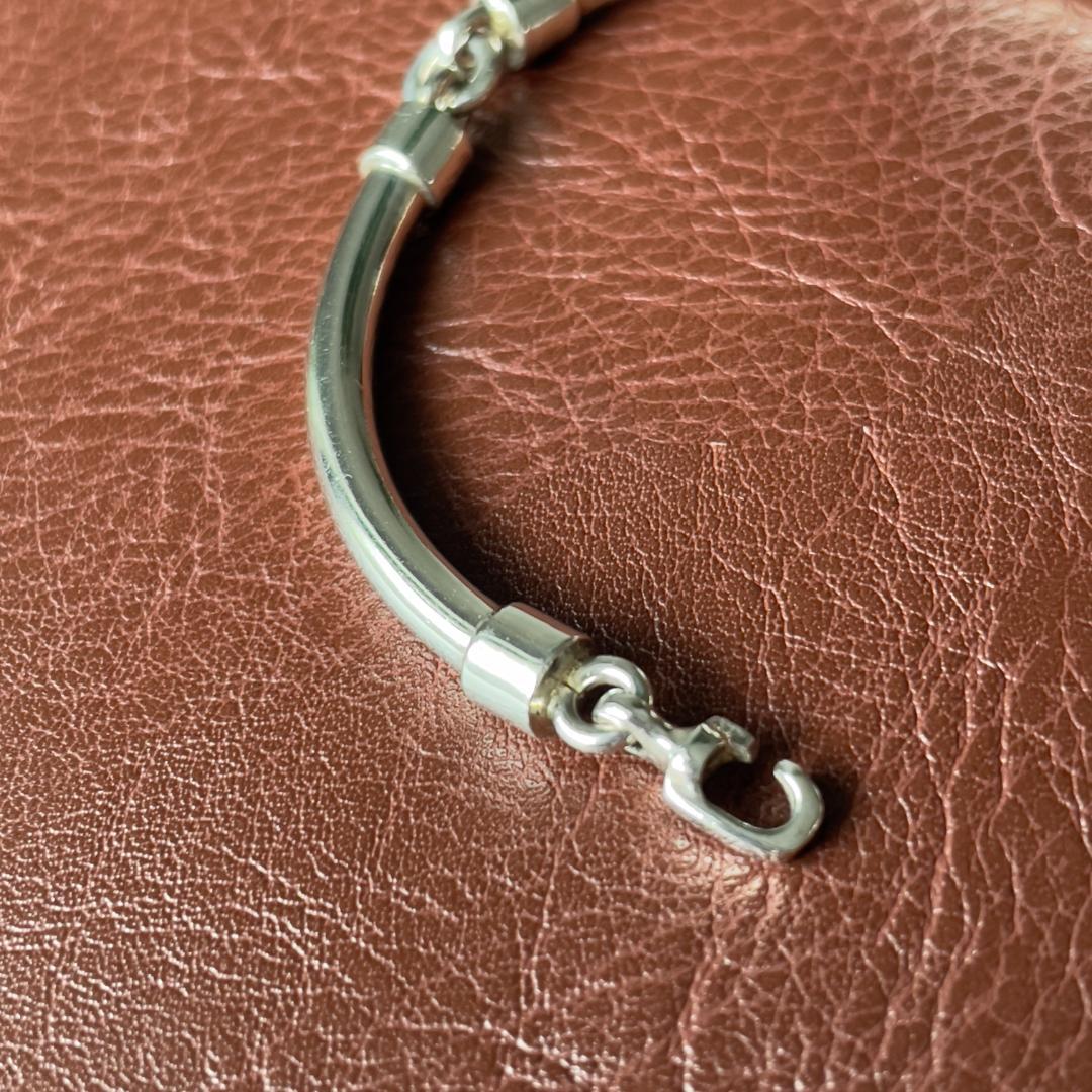 ビンテージ シルバー925 ブレスレット メンズ メキシコ製 バーブレスレット