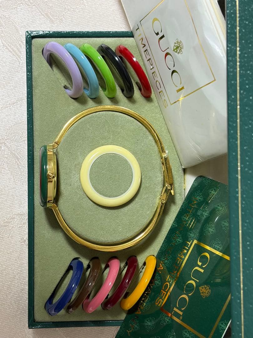 希少 グッチ 動作未確認　チェンジベゼル11/12 全種付 オールドグッチ