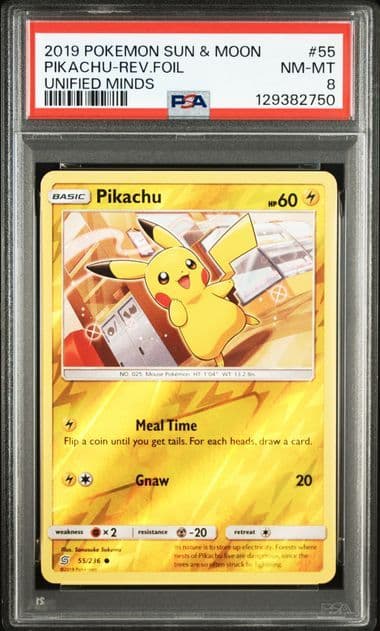 【PSA8】ピカチュウ Pikachu ミラー 英語 Unified Minds