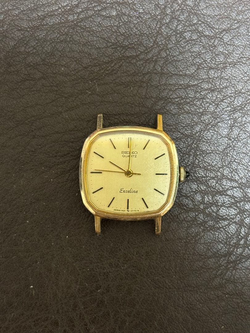 Seiko Exceline ゴールド スクエア時計 10K