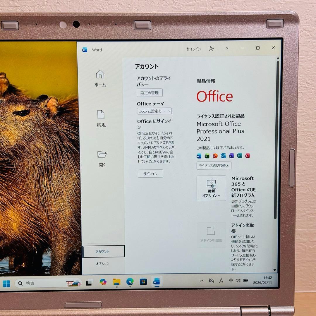 レッツノート PC Windows11 SSD DVD オフィス付き P-145