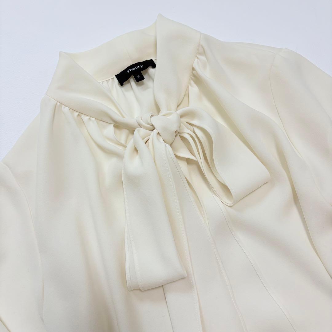 セオリー ボウタイ ブラウス ホワイト 入学式 セミフォーマル