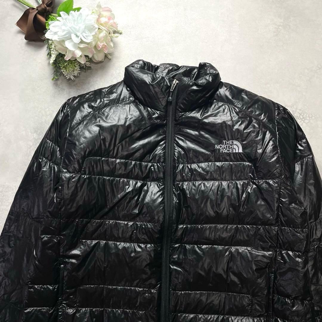ノースフェイス ライトヒートジャケット ダウンジャケット M 黒 洗える 軽量
